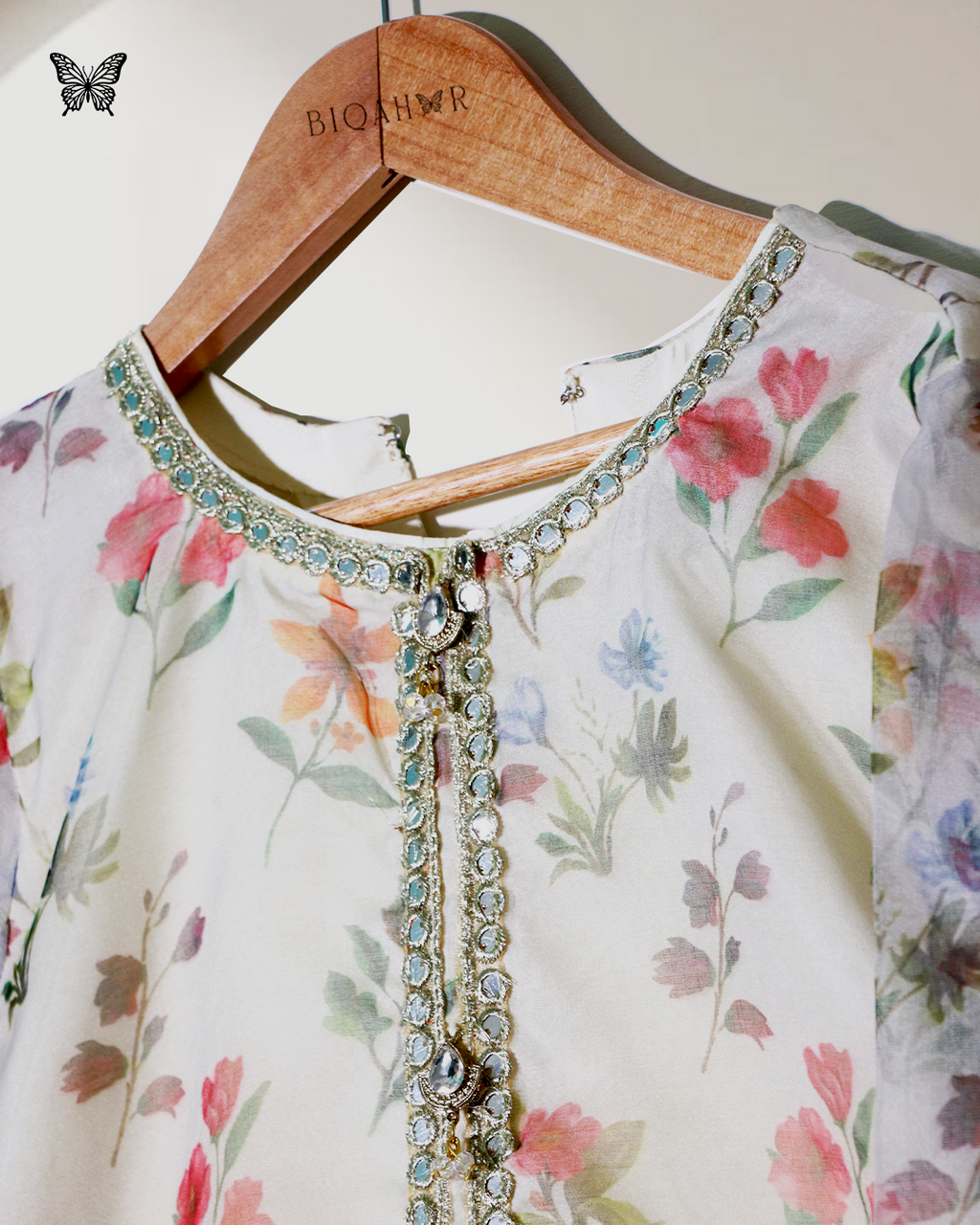 BR 5 Flora 3 Piece Pure Printed Organza