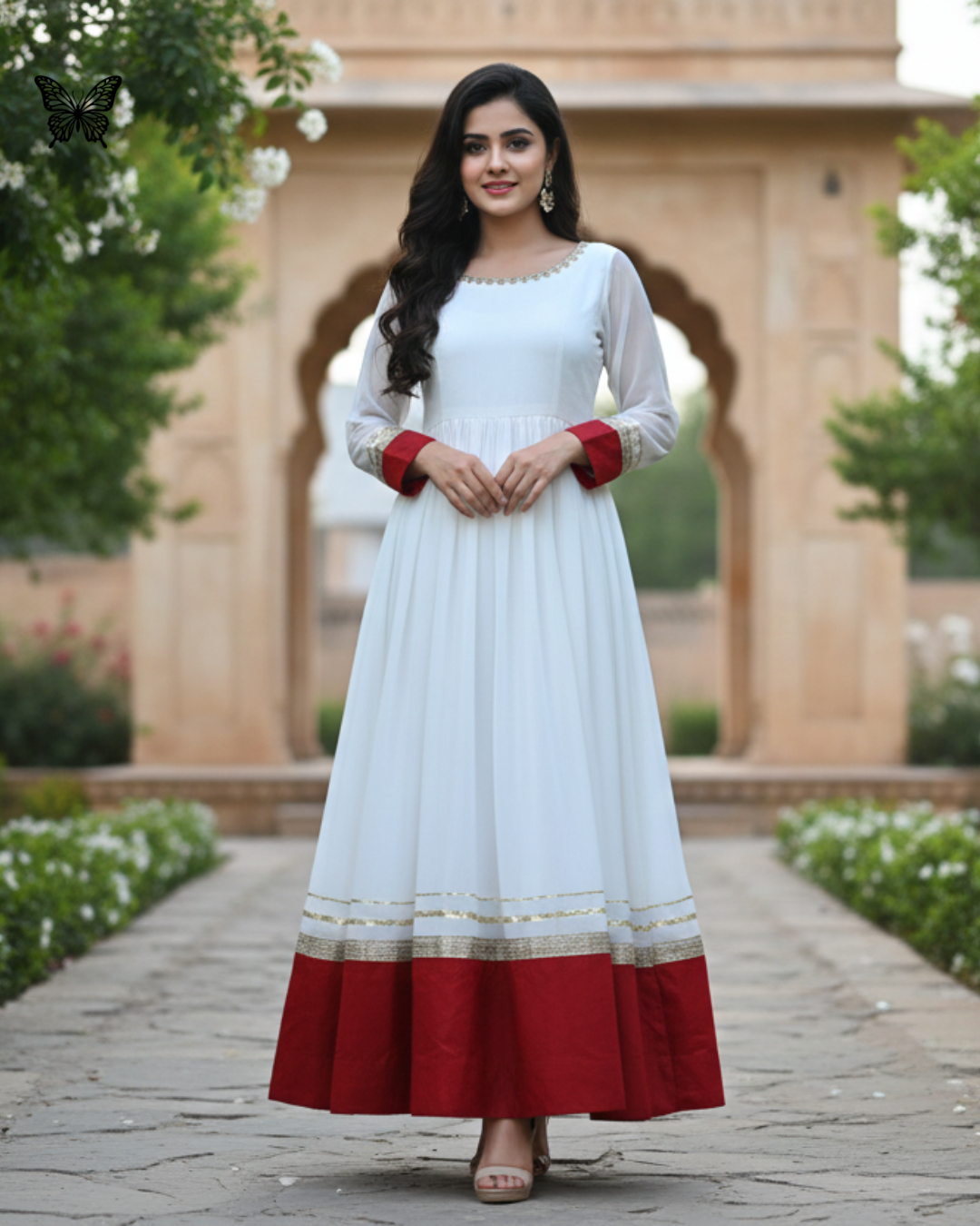 BR 8 Maya 3 Piece Pure Chiffon Maxi