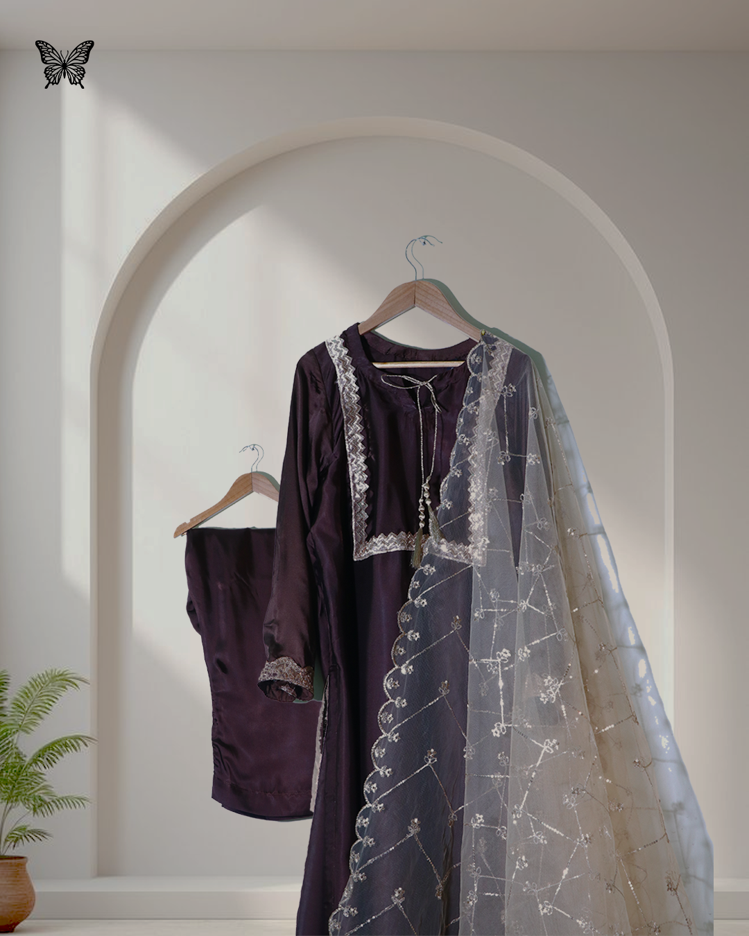 BR 11 Reem 3 Piece Silk