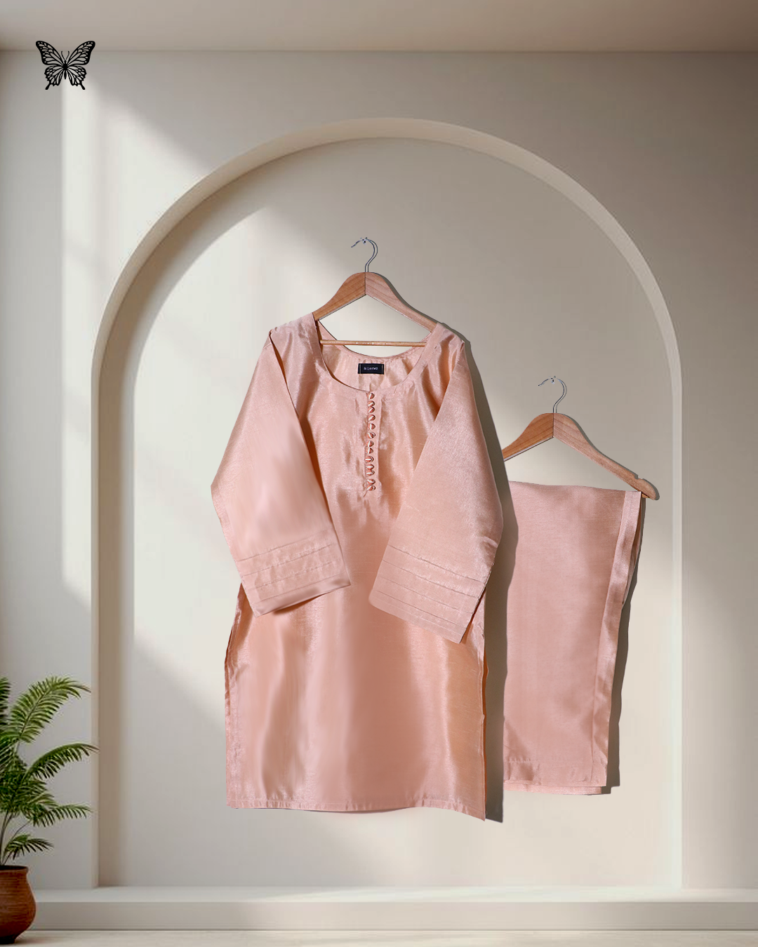 BR 4 Ashu 3 Piece Raw Silk