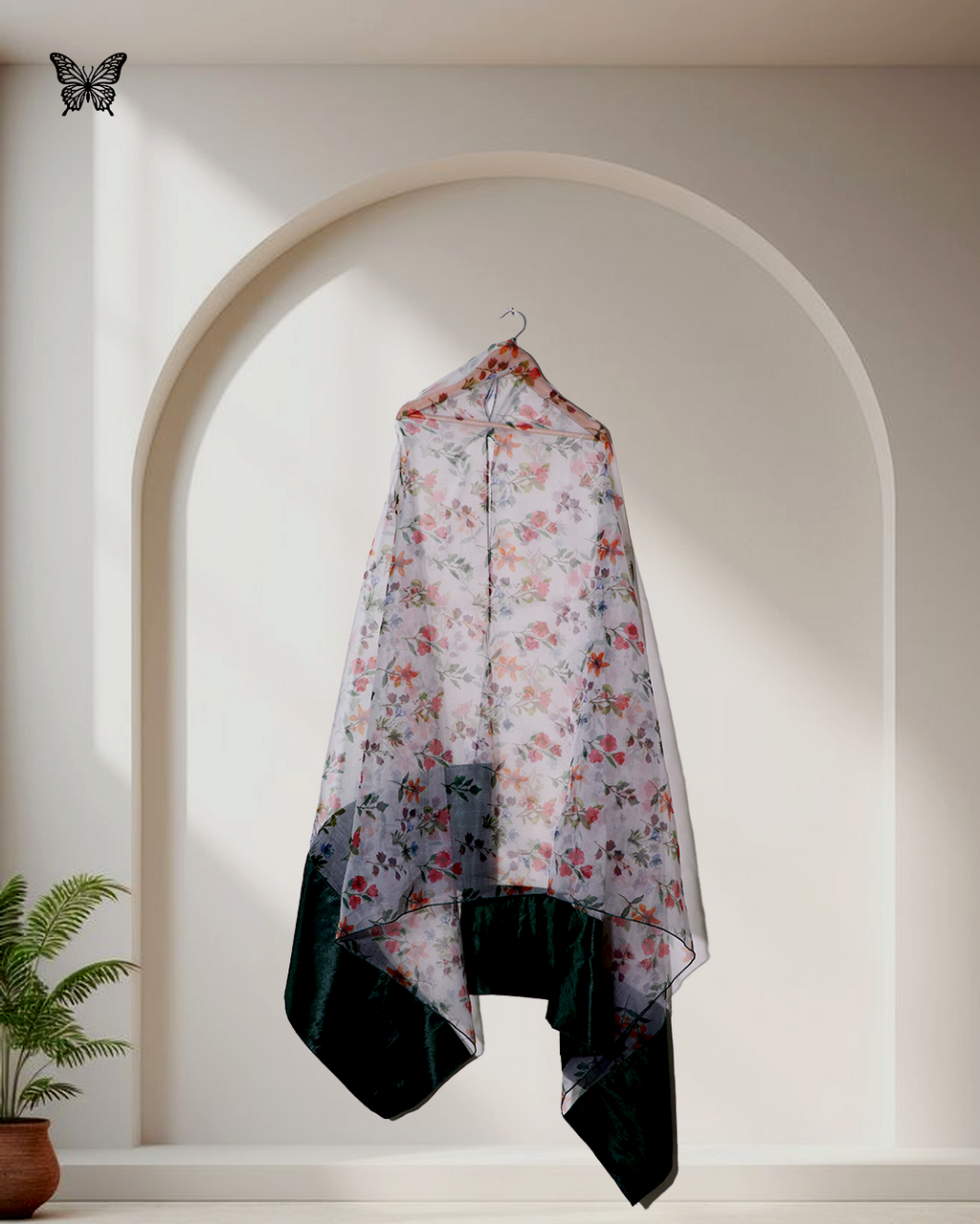 BR 5 Flora 3 Piece Pure Printed Organza