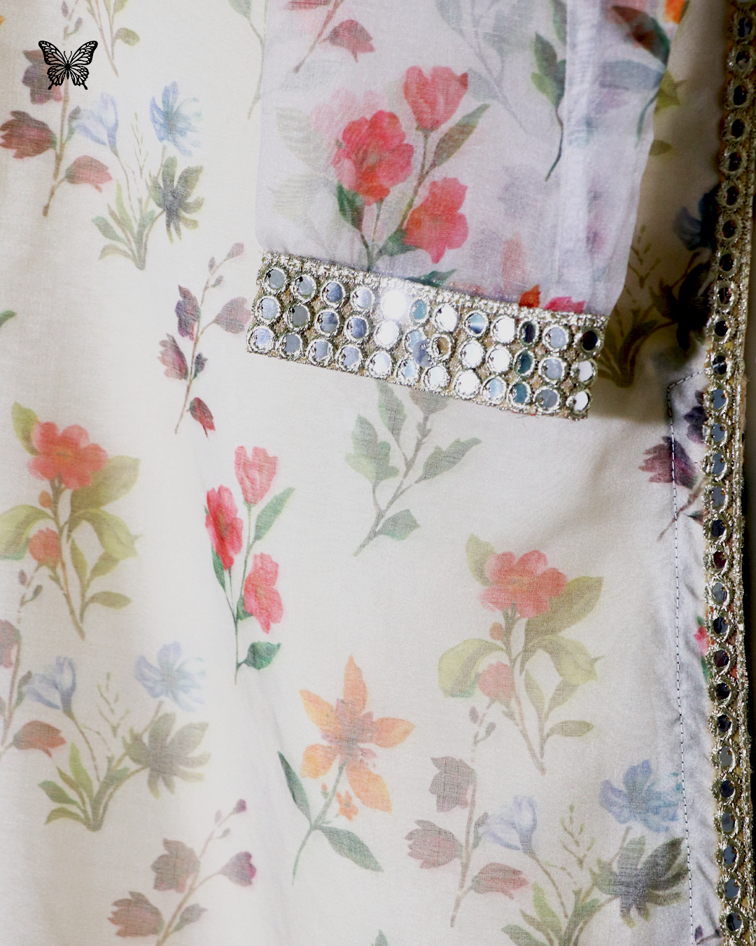 BR 5 Flora 3 Piece Pure Printed Organza